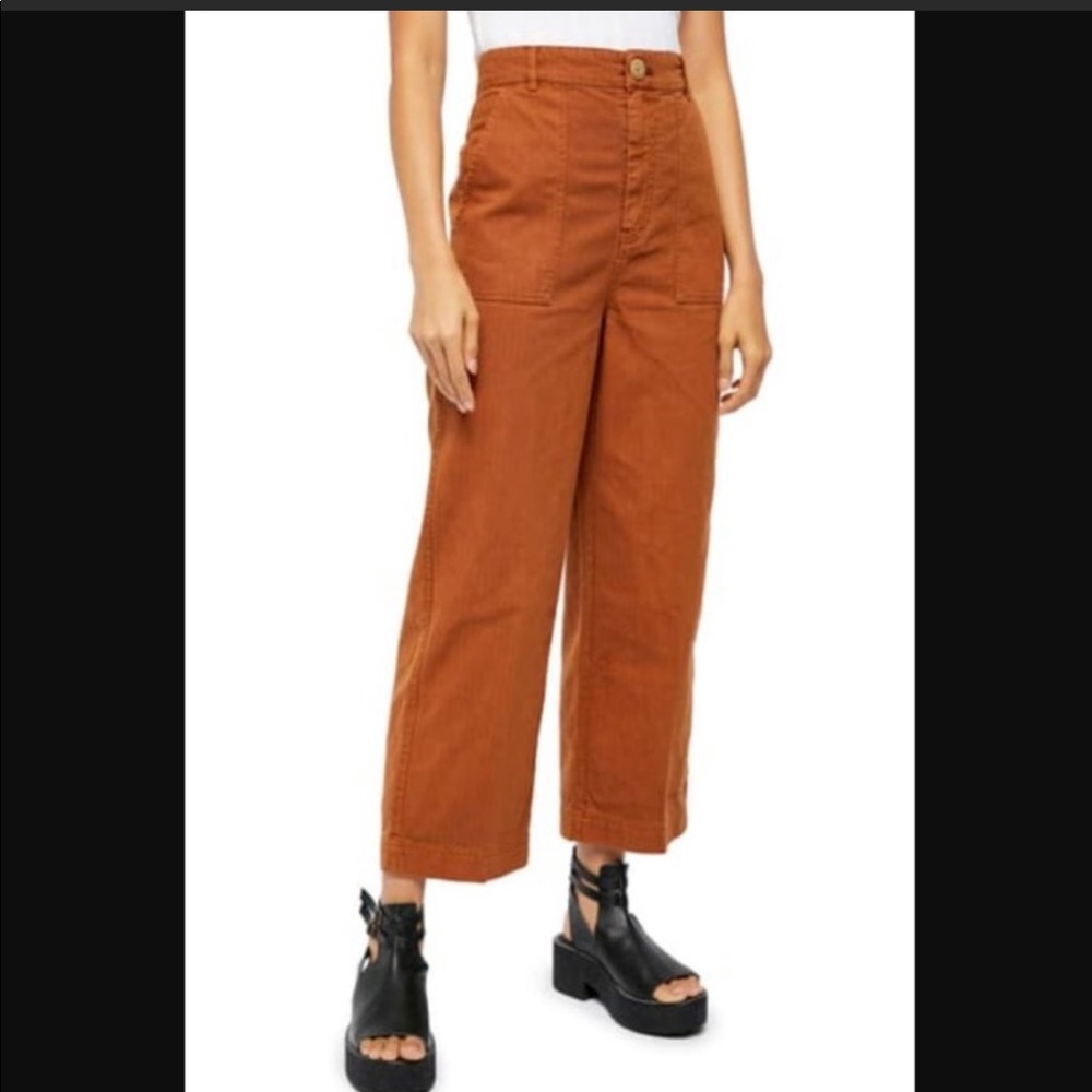 Free People Sunday Skies Crop Pants
